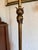 Antique Art Deco Floor Standing Bridge Arm Lamp 59", Ornate Gold & Green Floral For Sale - Image 4 of 11
