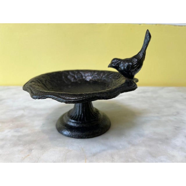 Victorian Cast Iron Bird Bath For Sale - Image 5 of 5