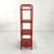 Red Standing Shelf in Perforated Metal, 1980s For Sale - Image 4 of 8