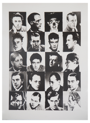 Man Ray, Artist Portraits, Posterior Silver Print