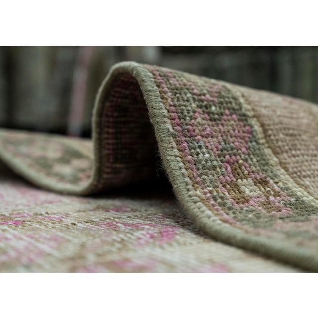 Textile Turkish Vintage Rug 2'6" x 10'8" #20679 For Sale - Image 7 of 8