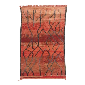 Vintage Red Talsint Moroccan Rug - 05'02 X 08'02