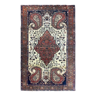 Antique Persian Sarouk Feraghan Rug For Sale