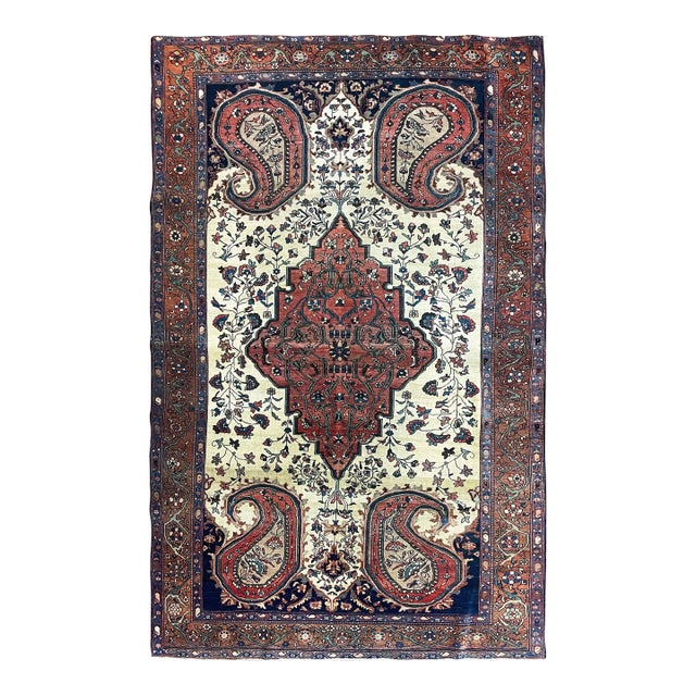 Antique Persian Sarouk Feraghan Rug For Sale
