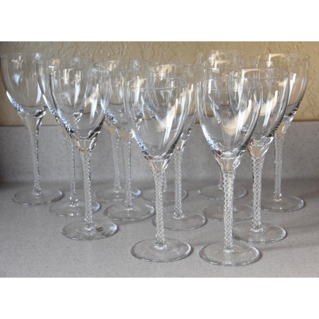 Stuart Crystal Iona Air Twist Stem Large Wine Glass Chairish