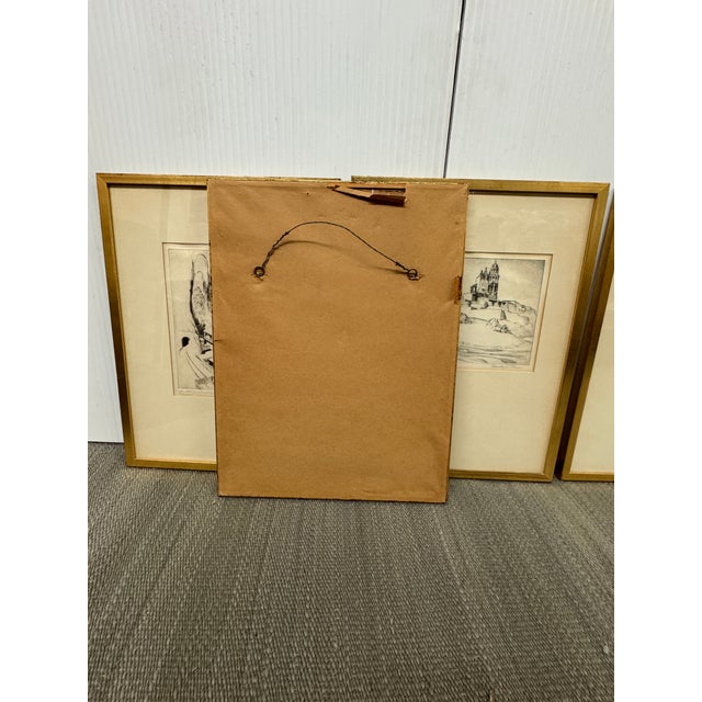 Lionel Pries Architectural Drawings, Set of Six For Sale - Image 11 of 12