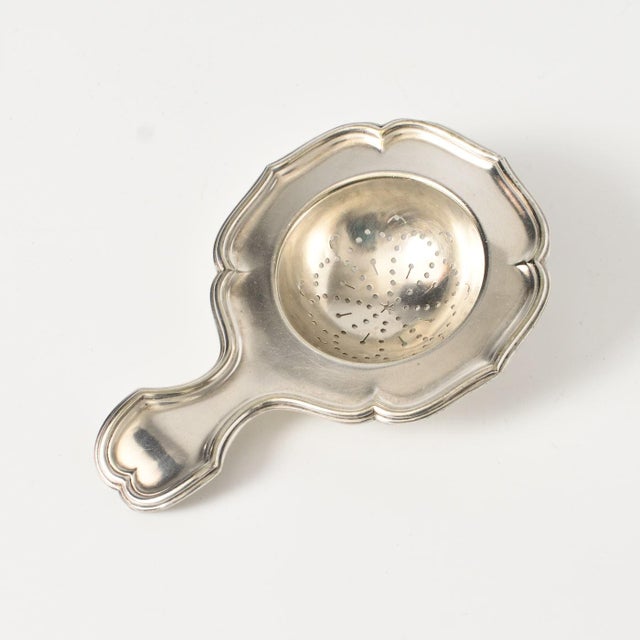 Antique Silver-Plated Tea Strainer from Christofle, 1890s For Sale - Image 9 of 9