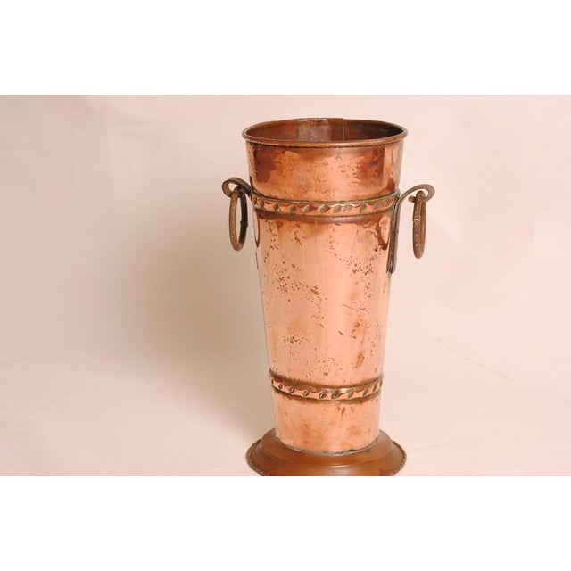 Umbrella Stand in Copper and Wrought Iron, 1890s For Sale - Image 3 of 10