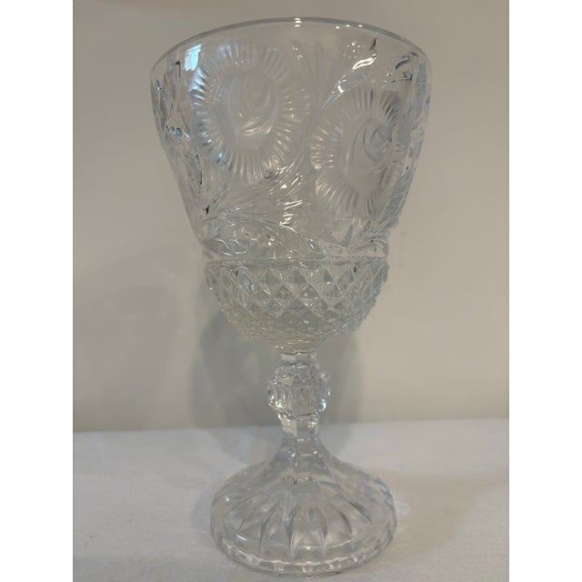 Vintage Lead Crystal Candy Dish and Lid " Rose Collection" For Sale - Image 4 of 8