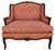 Wood Vintage French Louis XV Carved Wingback Bergère Oversized Armchair Settee For Sale - Image 7 of 18