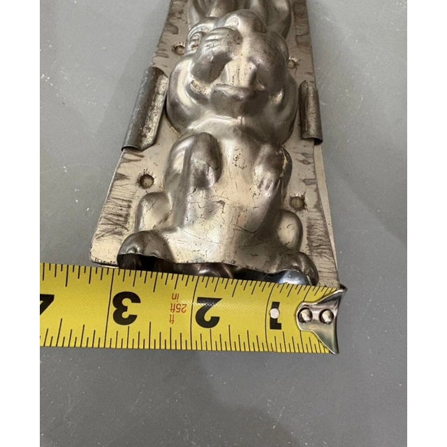 Metal 2-Piece Metal 3d Rabbit Bunny Chocolate Candy Mold No. 286 Easter Decor Vintage For Sale - Image 7 of 12