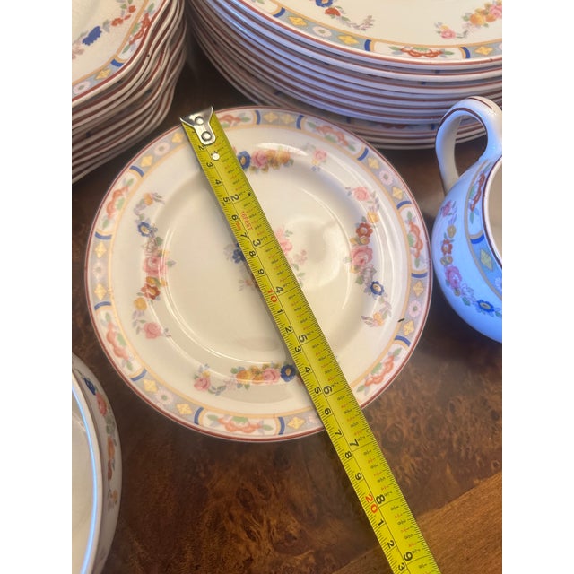 Antique Late 19th Century Rare Park Johnson Bros. England "Arundale" Pattern 68 Pieces Floral Dining Set For Sale - Image 17 of 18