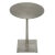 Mid-Century Modern NOIR Stiletto Side Table, Metal with Antique Silver For Sale - Image 3 of 3
