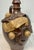Figurative Antique Handmade Figural Calvados French Stoneware Pottery Decanter Flask For Sale - Image 3 of 15