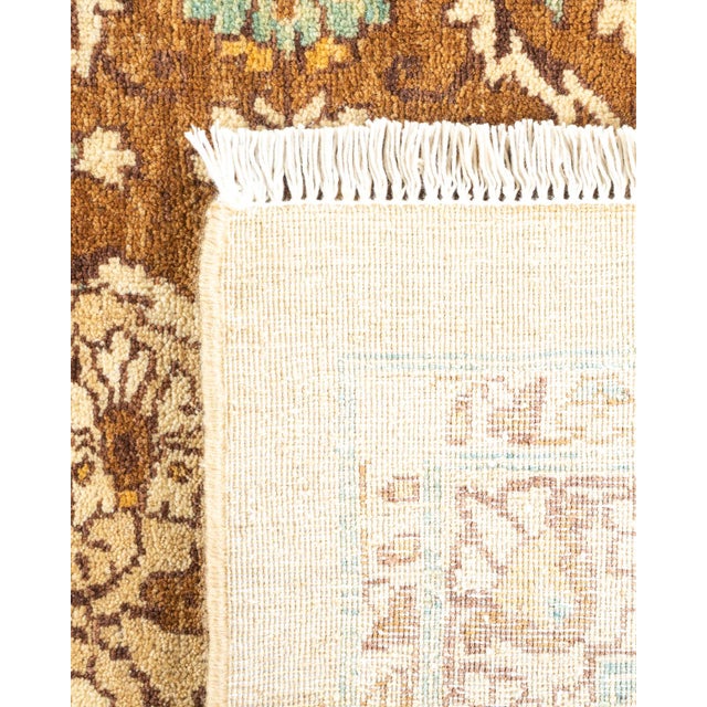 2000 - 2009 Mogul, One-of-a-Kind Hand-Knotted Area Rug - Yellow, 8' 3" x 10' 8" For Sale - Image 5 of 8