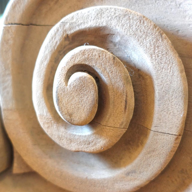 Pair of Architectural Salvage Wooden Ionic Column Capitals Anonymous First half of the 20th century; Europe Wood...