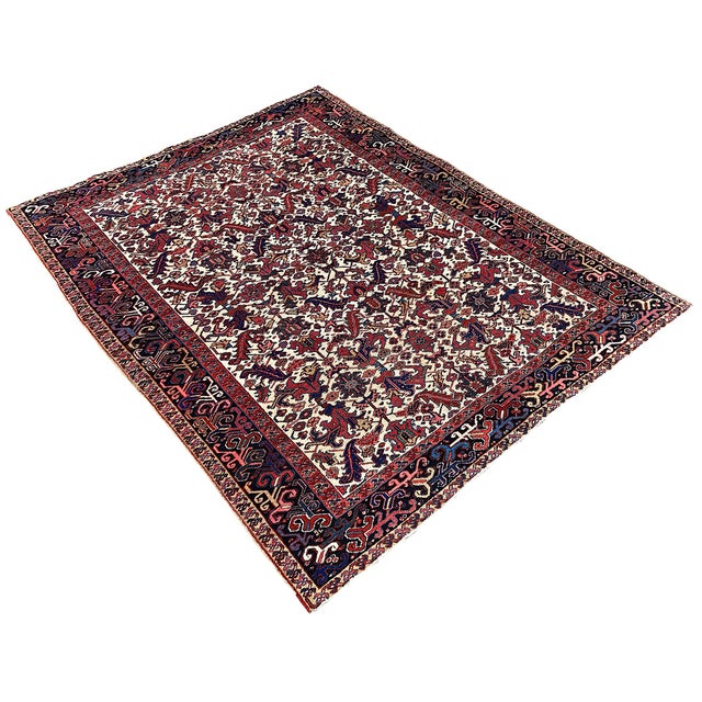 Vintage Heriz Rug in Wool, 1920s For Sale - Image 3 of 18
