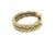 Late 20th Century Chimento Gold Wrap Bracelet 18k Two Tone Tube Fluted Puffed Knobs Style 94 grams For Sale - Image 5 of 8