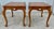 Vintage Pair of Ethan Allen Country French Syle Carved Side Tables For Sale - Image 9 of 15