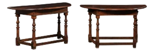 18th Century Italian Demi-Lunes or Center Table - a Pair