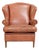 Wing Club Chair in Cowhide Leather For Sale