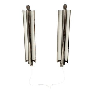 Large Vintage Art Deco French Wall Lights, 1930s, Set of 2 For Sale
