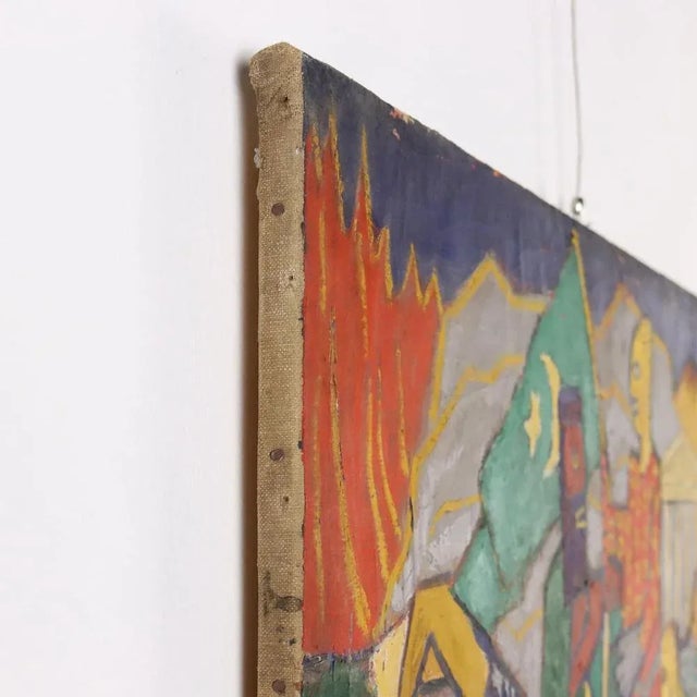 Orazi, Composition, Oil on Canvas For Sale - Image 10 of 12