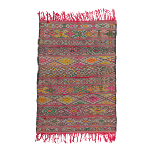 Vintage Zemmour Moroccan Kilim Rug, 02'09 X 03'11