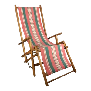 Ergelax Mid-Century Folding Canvas Lounge Chair