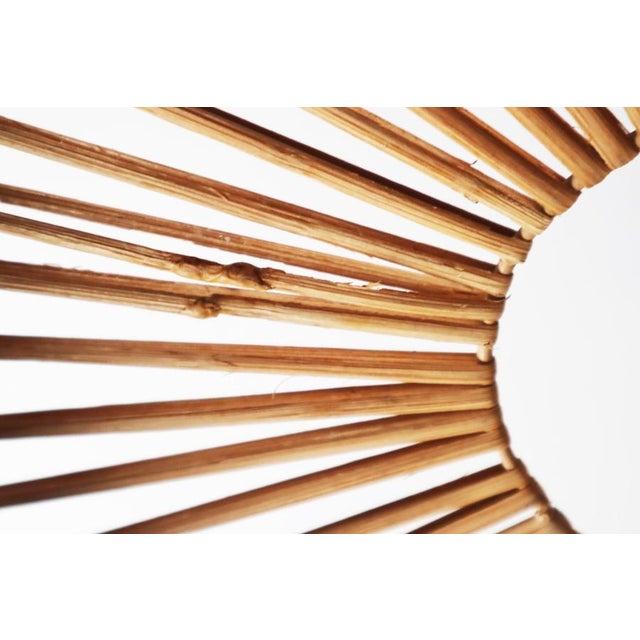 Mid-Century Modern Glass Pinewood Raffia Hanging Lamp by Doria, 1960s For Sale - Image 14 of 17