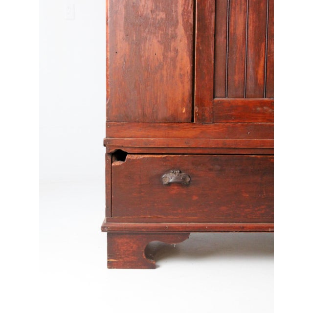 Antique Beadboard Armoire | Chairish