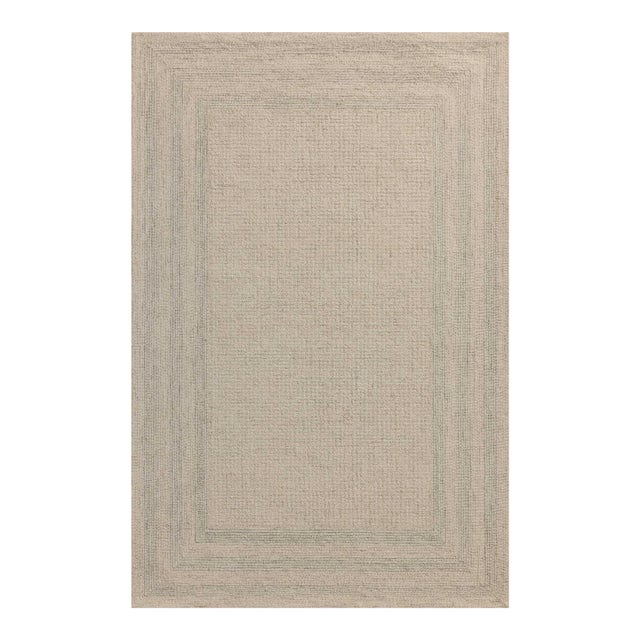 Amber Lewis x Loloi Windsor Ivory / Spa 5'-0" x 7'-6" Accent Rug For Sale