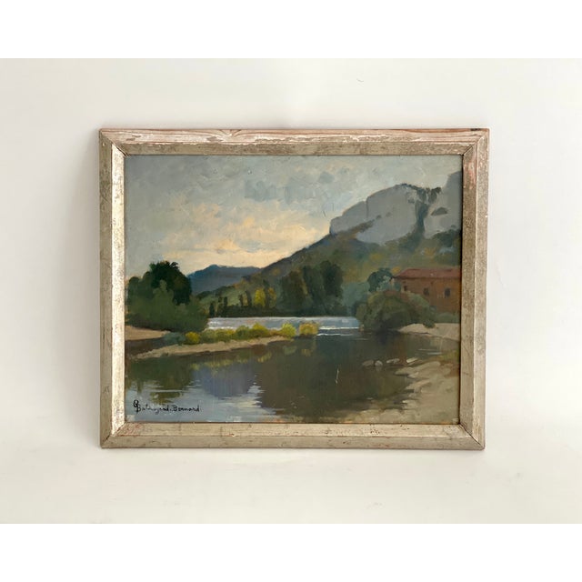 French 1930s French Plein Art Oil on Board Framed For Sale - Image 3 of 8