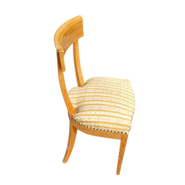 Brown Biedermeier Cherrywood Chairs and Side Tables, Set of 4 For Sale - Image 8 of 18