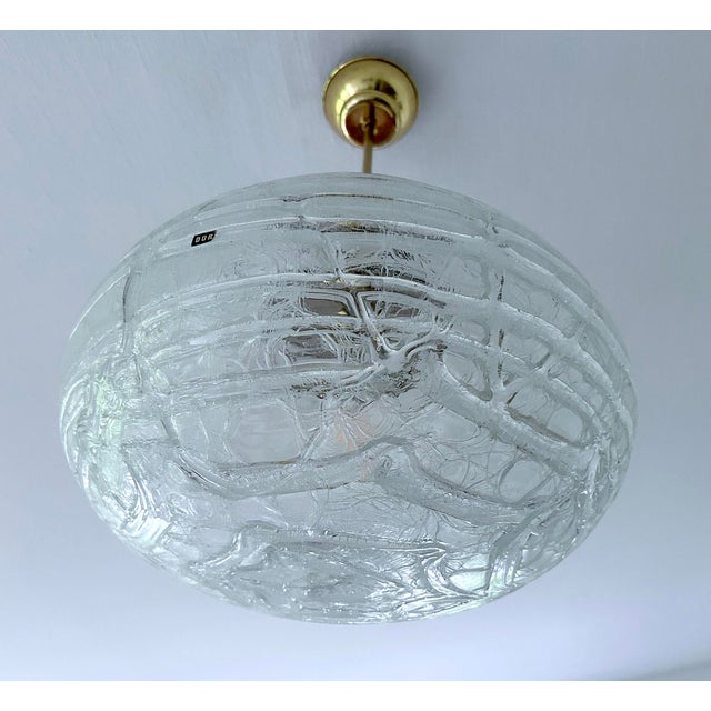 1970s Large Vintage Glass Pendant Light from Doria, 1970s For Sale - Image 5 of 16