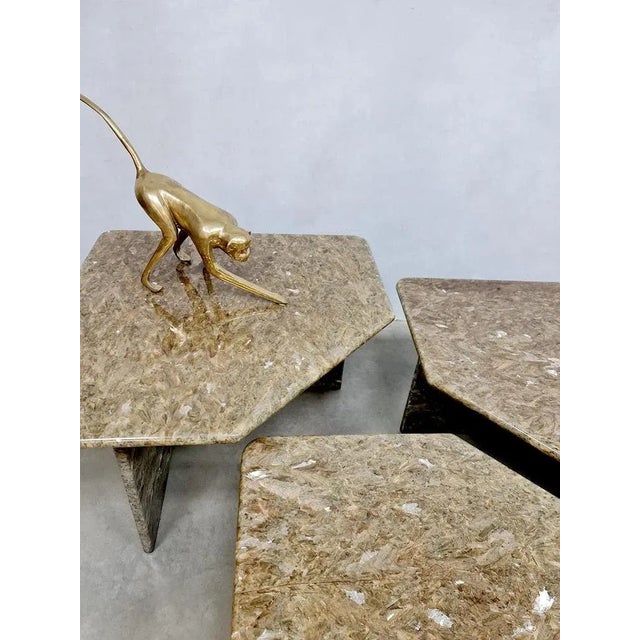 Vintage Italian Marble Nesting Tables, 1960s For Sale - Image 6 of 9