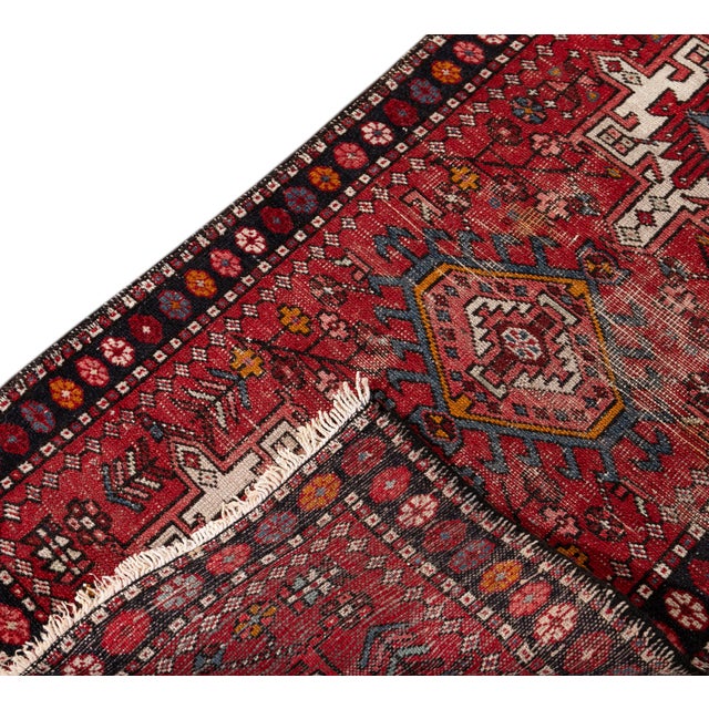 Vintage Persian Heriz Rug 2 3 X 4 0 Chairish