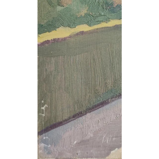 Frédéric Goerg, Paysage, Oil on Canvas For Sale - Image 4 of 10