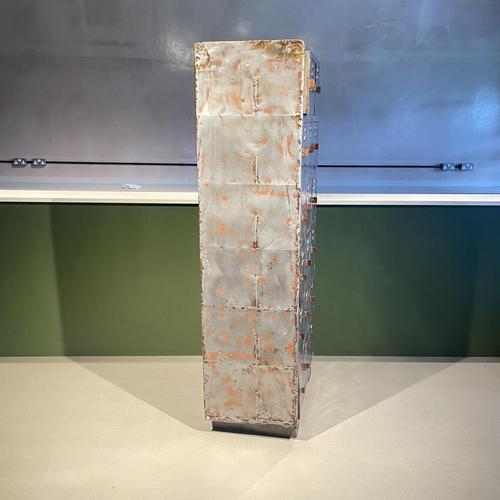 Metal Steel Locker with 18 Compartments, 1930s For Sale - Image 7 of 10
