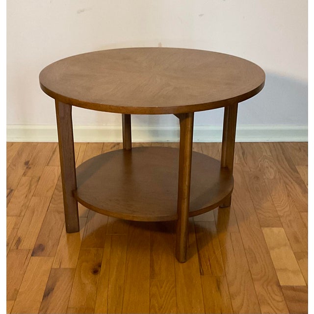 MidCentury Modern Lane Altavista Walnut Round Coffee Table Chairish