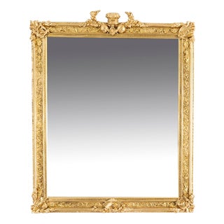 19th Century Antique Masonic Giltwood Mirror from Freemasons For Sale