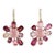 Spinel Rhodochrosite Flower drops - 2 Pieces For Sale