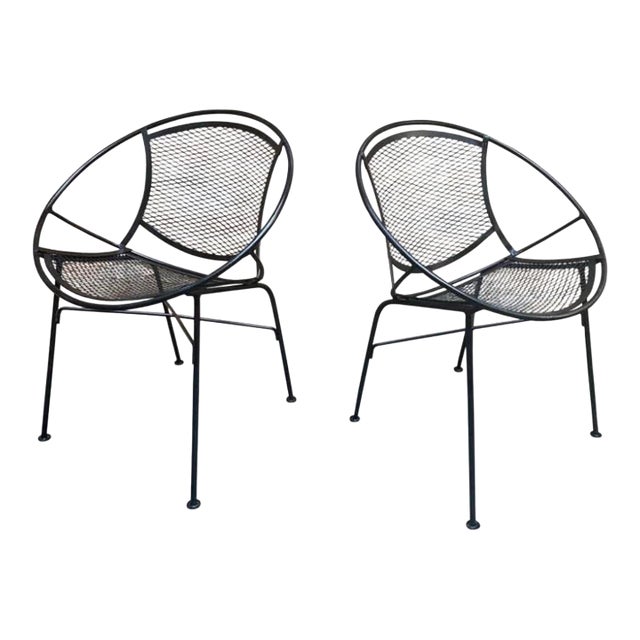 Mid 20th Century Tempestini Radar Hoop Chairs - Restored, 2 Pieces, Attributed For Sale