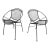Mid 20th Century Tempestini Radar Hoop Chairs - Restored, 2 Pieces, Attributed For Sale