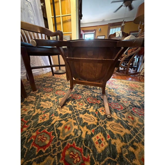 Set of 6 Vintage B. L. Marble Co. Solid Wood Banker’s / Captain’s Chairs (C. 1930s–1940s) For Sale - Image 16 of 16