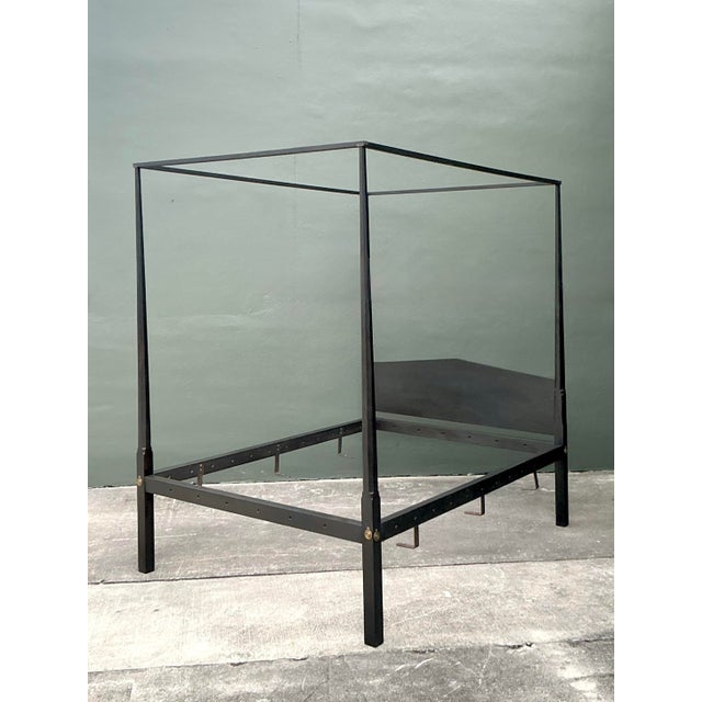 Vintage Boho Shaker Style Queen Canopy Bed For Sale In West Palm - Image 6 of 12