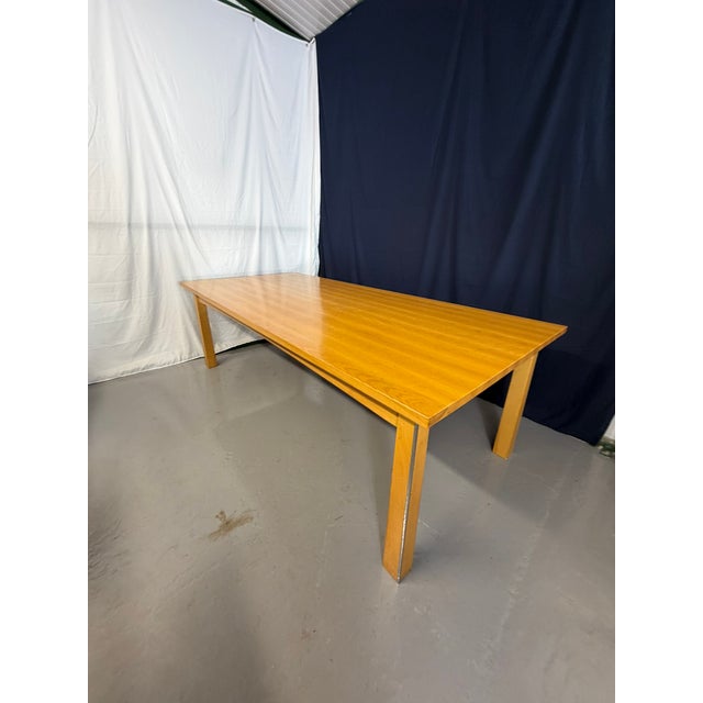 Vintage Ash Dining Suit with Leather, 2000, Set of 10 For Sale - Image 17 of 18