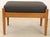 Mid-Century Danish Footstool in Leather and Wood For Sale - Image 6 of 9