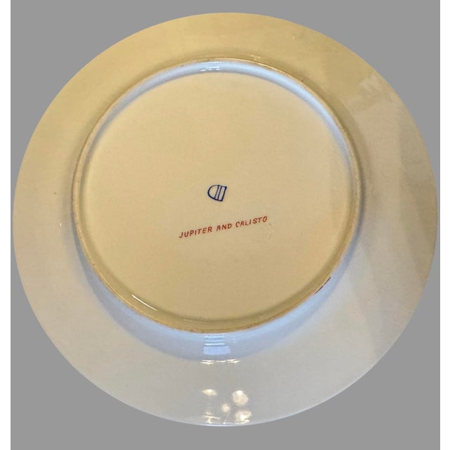 Antique Victorian Royal Vienna Porcelain Gilt Decorated Scenic Plate Calisto For Sale - Image 6 of 6