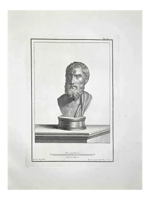 Francesco Cepparoli, Ancient Roman Bust, Etching, Late 18th-Century
